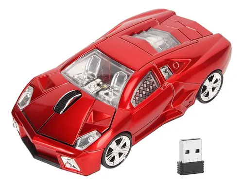 Ashata Mouse Inalámbrico Para Computadora Con Forma De Auto