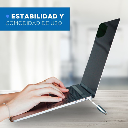Imagen 4 de 10 de Soporte Base Aluminio Mac Macbook Notebook 10-16 Pulgadas