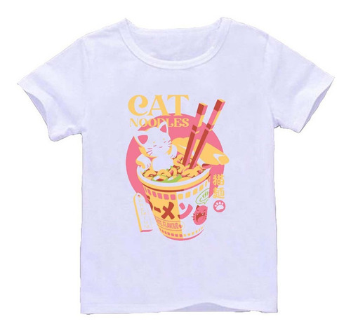 Remera Blanca Niños Arte Japones Japon R8