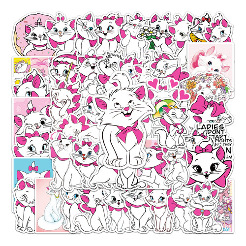 Disney-pegatinas De Dibujos Animados De Los Aristogatos Para