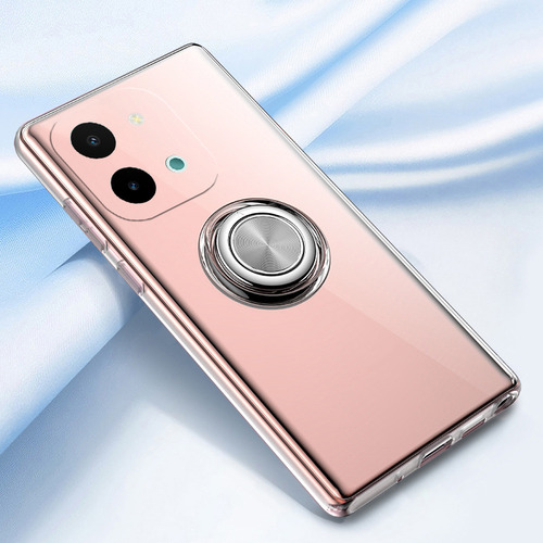 A Funda Para Vivo Y28 Transparente Anillo+mica