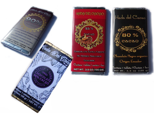 Pack Chocolate 4 (400 Gr) Chocolates (80,85,90,96 %)