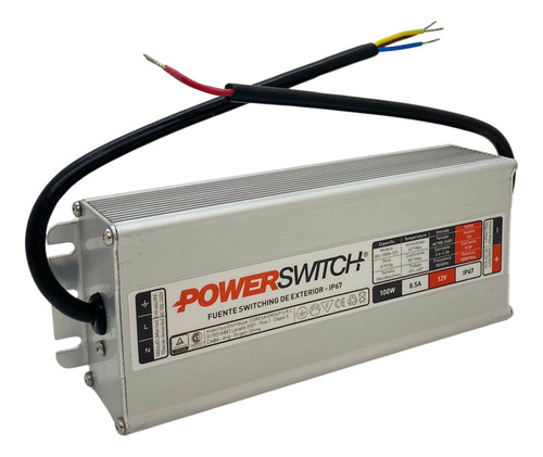 Fuente Switching Exterior 100w 12v 8.5a Ip67