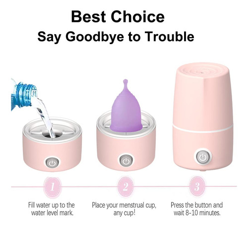 Mottery Máquina De Vapor Para Tazas Menstruales A Alta Tempe