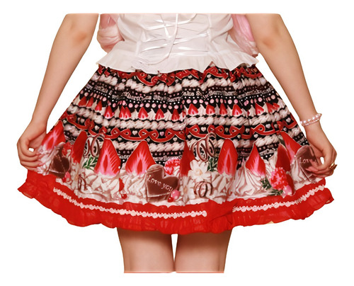 Pollera Bodyline Japón Coquette Lolita Talle Adaptable S-xl