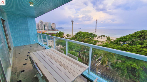 Imagem 2 de 18 de Apartamento À Venda - Guarujá - Frente Ao Mar - 4 Dormitórios - Sala Para 3 Ambientes - Sacada - 1 Vaga De Garagem - Ap05781 - 69284803