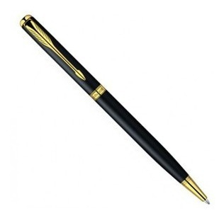 Imagen 2 de 5 de Lapicera Boligrafo Parker Sonnet Negra Oro 23k 1976381