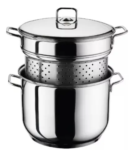 Olla Pastera 24 Cm 8 Lts Acero Inoxidable Goldsky Bazar