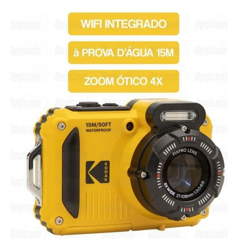 Câmera Compacta  Digital Kodak Pixpro  Wpz2 À Prova  D'água 
