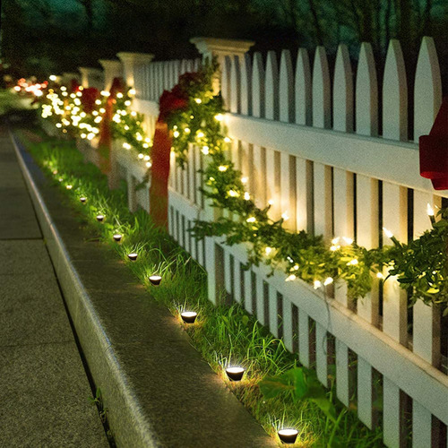 Paquete De 10 Luces De Estaca Solar Para Exteriores, Decorac