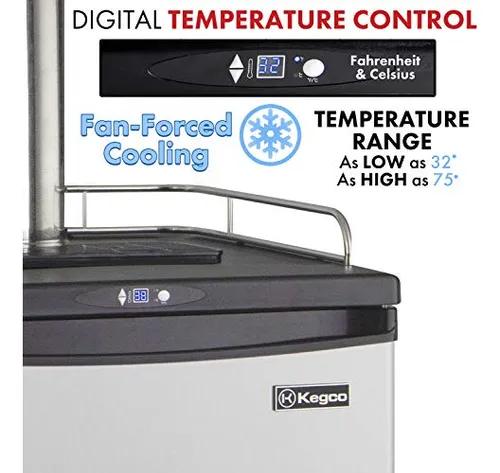 Kegco Z163s-2 Dispensador Cerveza Digital Comercial 1 Grifo