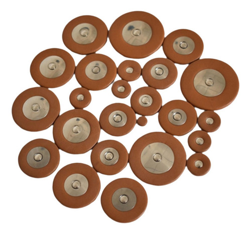 Almohadillas De Cuero Para Saxofón, 25 Uds., Con Varios