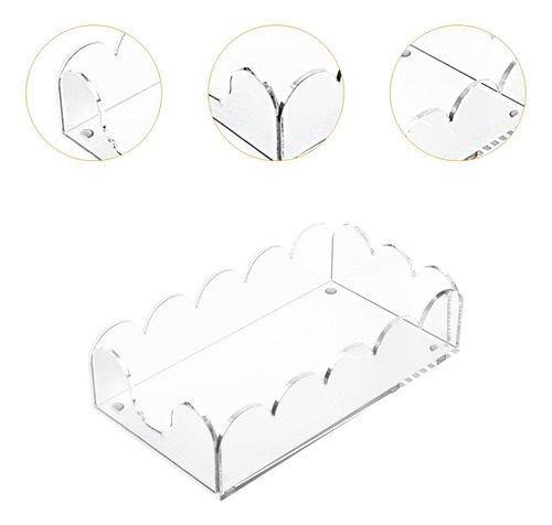 Soporte De Servilleta De Acrílico Desktop Rack Decoración