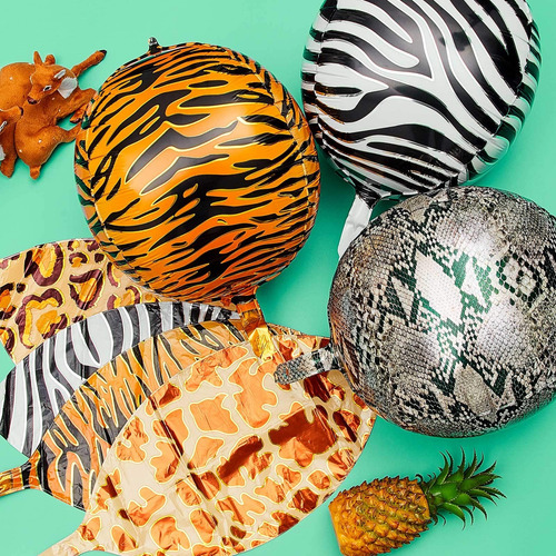 Globos Orbz Animales 22 Pulgadas Safari Selva Fiesta Banner