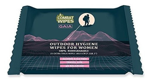 Combat Wipes Gaia Outdoor  Toallitas Higienicas 100% Biodeg