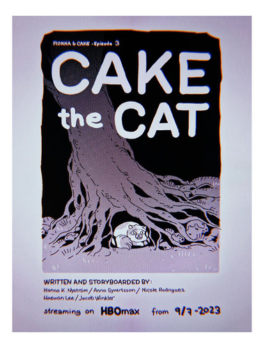 Poster Papel Fotografico Cake The Cat Caricatura Sala 80x120