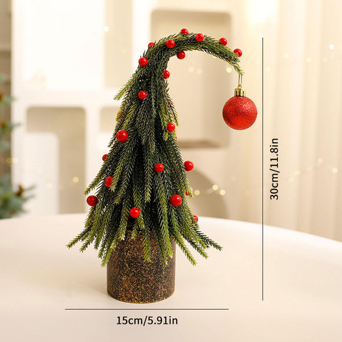 Mini De Navidad Artificial, Adorno Navideño 30 Centímetros