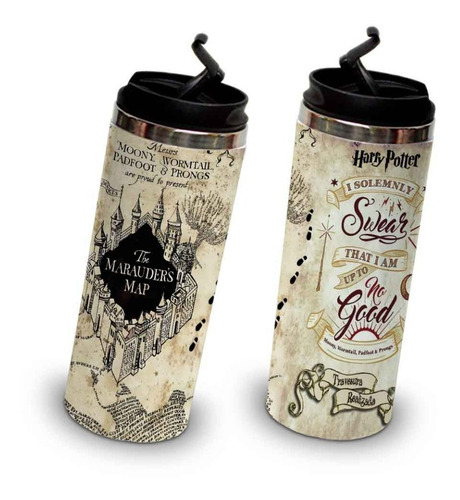 Termo Acero Inox. Collage Mapa Harry Potter Varios Modelos 