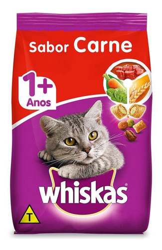 Ração Whiskas Carne 10,1kg