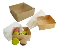 Comprar 25 Cajas Base Kraft Transparente 10x10x5 Cms Mod 1681 Kraft Kraft