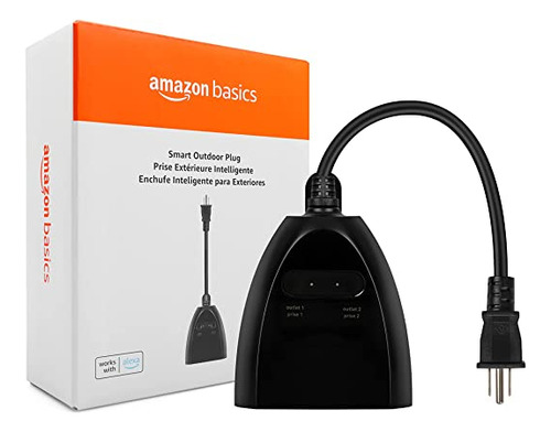 Amazon Basics Enchufe Inteligente Para Exteriores Con 2 Tom