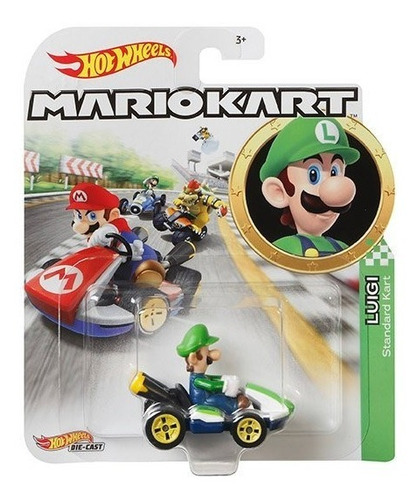 Hot Wheels - Mario Kart Personajes 1:64 Originales Mariokart