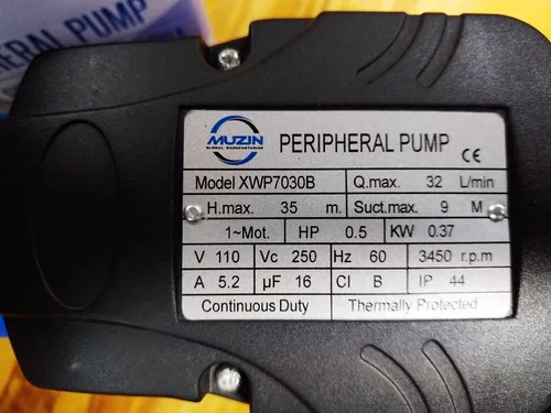 Bomba Periférica 1/2 Hp Muzin