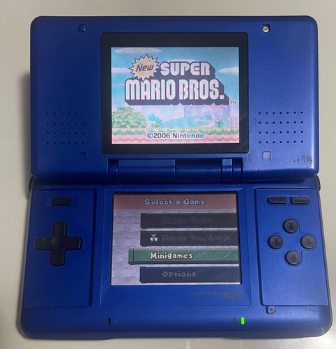 Nintendo Ds Fat + R4 Com Jogos Azul (Usado)