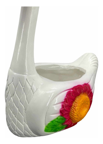 Maceta De Cisne Ceramica Para Decoración De Hogar 40 Cm