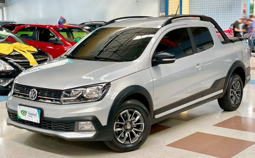 Imagem 4 de 12 de Vw Saveiro 1.6 Cross Cd 2020 Top De Linha Couro+multimídia