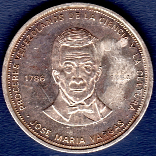 Medalla Plata Próceres Ciencia Y Cultura José María Vargas