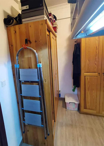 2 Perchas De Pared Taburete De Escalón, Gancho Plegabl...