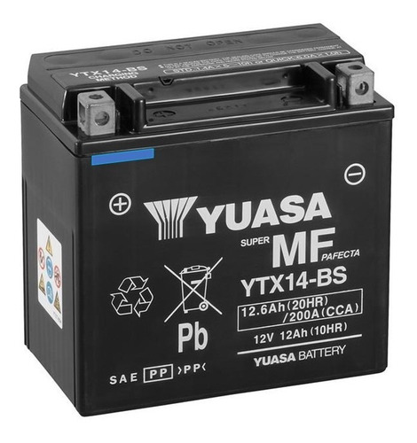 Batería Moto Yuasa Ytx14-bs F650gs F800 R1200 Africa 
