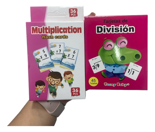 Tarjetas Didácticas De Multiplicación + División Aprendizaje