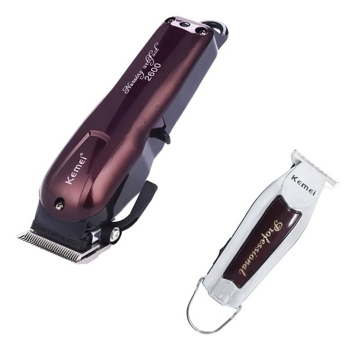 Kit Máquina De Corte E Acabamento Kemei Km2600-km9163 Bivolt