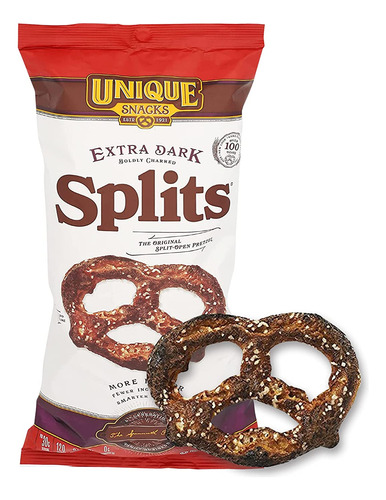 Snacks Pretzels Extra Oscuros Divididos Deliciosos Veganos H