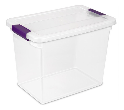 Caja Organizadora Transparente De 26 Litros Paquete De 6 Uni