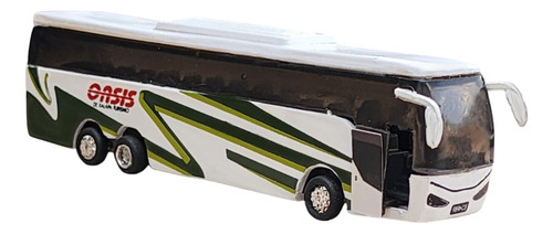 Autobús A Escala De Juguete Oasis Coleccionable Blanco