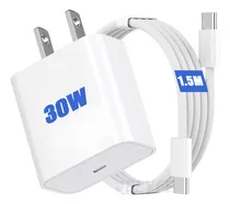 Comprar Cargador 30w Carga Rápida Para iPhone 30w Carga Rapida Tipo C Compatible Con iPhone 15\u002F15 Plus\u002F15 Pro\u002F15 Pro Max\u002F16\u002F16 Plus\u002F16 Pro\u002F16 Pro Max + Tipo C Cable 1.5metro Color Blanco Jeeyee