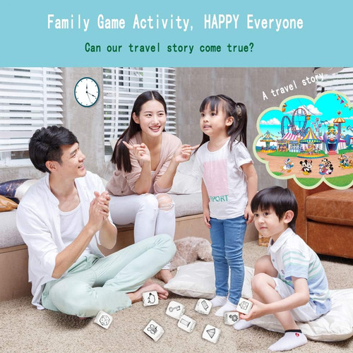 Hcdim Diy Happy Story Dice 9 Cubes Jugues 54 Imágenes Combin