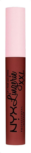 Labial Líquido Nyx Professional Lip Lingerie Xxl Matte Acabado Satinado Color Straps up