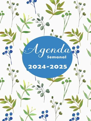 Agenda Semanal 2024-2025: Planificador Mensual, Semanal | Ca