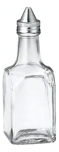 20 Vinagrera Aceitera De Vidrio De 175 Ml Con Tapa De Acero