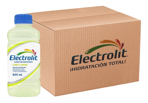 Electrolit Suero Rehidratante Sabor Lima-limón 625ml 12 Pack