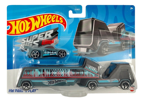 1.64  Trailer Trasportador Hw Park N Play Hot Wheels Mattel 