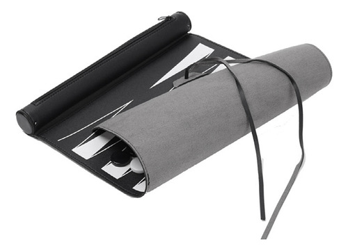 Para Roll De Chess Set Pu Mesa Backgammon Juego Portátil
