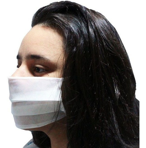 Mascara De Rosto Não Descartável Lavável Dupla Elástico 10un