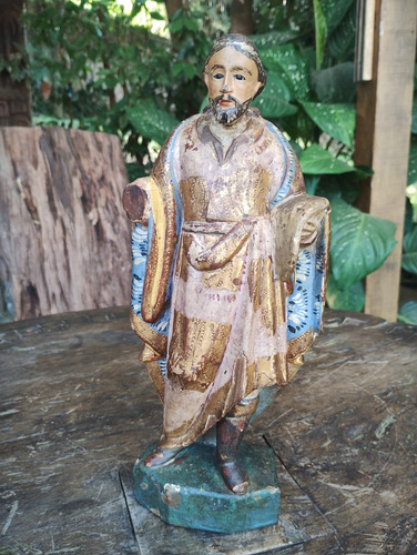 Antiga Imagem Sacra Barroca São José De Botas - R 10465 (Usado)