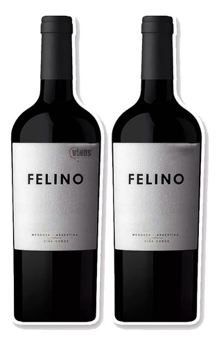 Vino Felino Brand Malbec - Viña Cobos Pack X2 Unidades