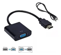 Comprar Adaptador Hdmi A Vga Convertidor Hdmi A Vga 1080p + Audio Pl Marinshop
